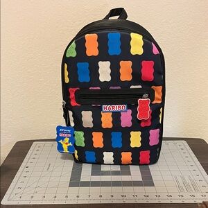 Haribo Multicolor Gummy Bear Kids Backpack NWT
